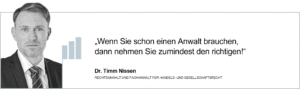 Spezialisten für Insolvenzrecht, Gesellschaftsrecht und Strafrecht