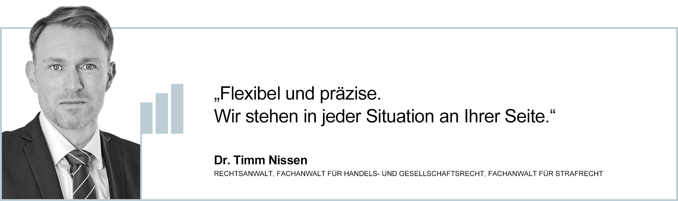 Spezialisten für Insolvenzrecht, Gesellschaftsrecht und Strafrecht: Dr. Timm Nissen, Joachim Beuck