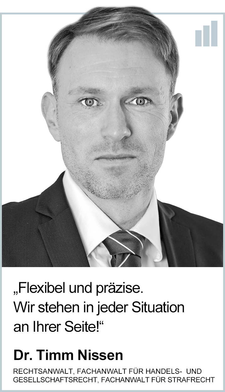 Spezialisten für Insolvenzrecht, Gesellschaftsrecht und Strafrecht: Dr. Timm Nissen, Joachim Beuck